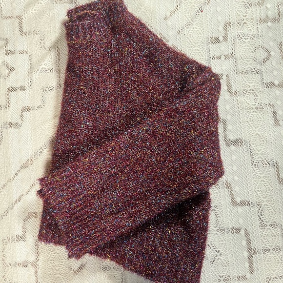 Sparkly Multicolor Holiday Knit Sweater - Picture 5 of 7